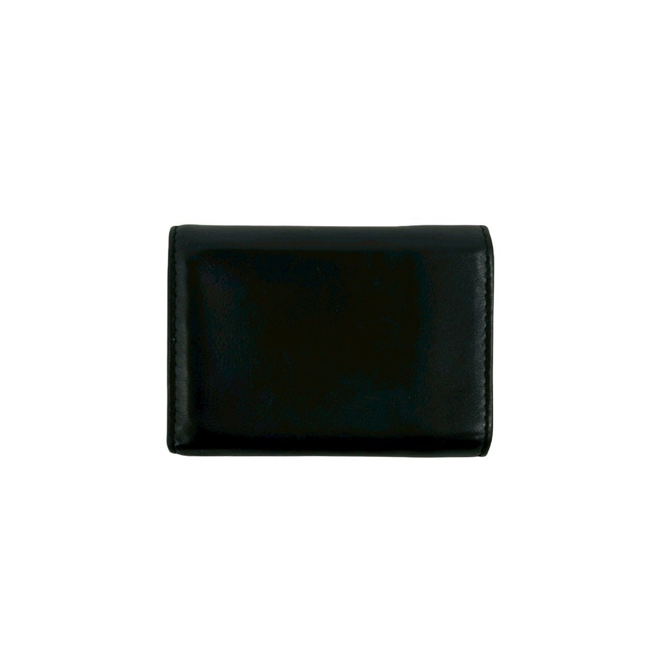 Saint Laurent Paris Origami Tiny Wallet YSL Logo Leather Trifold Black — view 2
