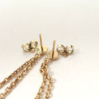 Louis Vuitton Book le Reille Pandan Gambling Earrings Chain Dice Motif — view 6