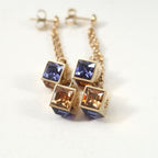 Louis Vuitton Book le Reille Pandan Gambling Earrings Chain Dice Motif — view 4