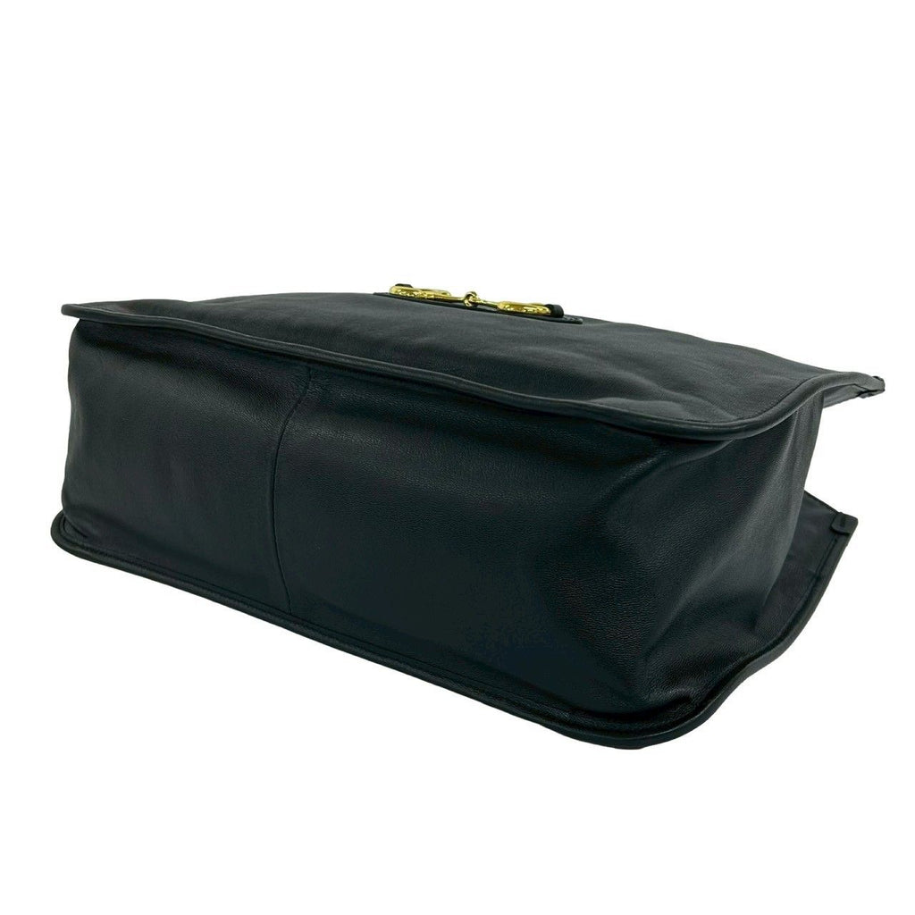 Gucci Box Horsebit Leather Tote Business Black — view 8