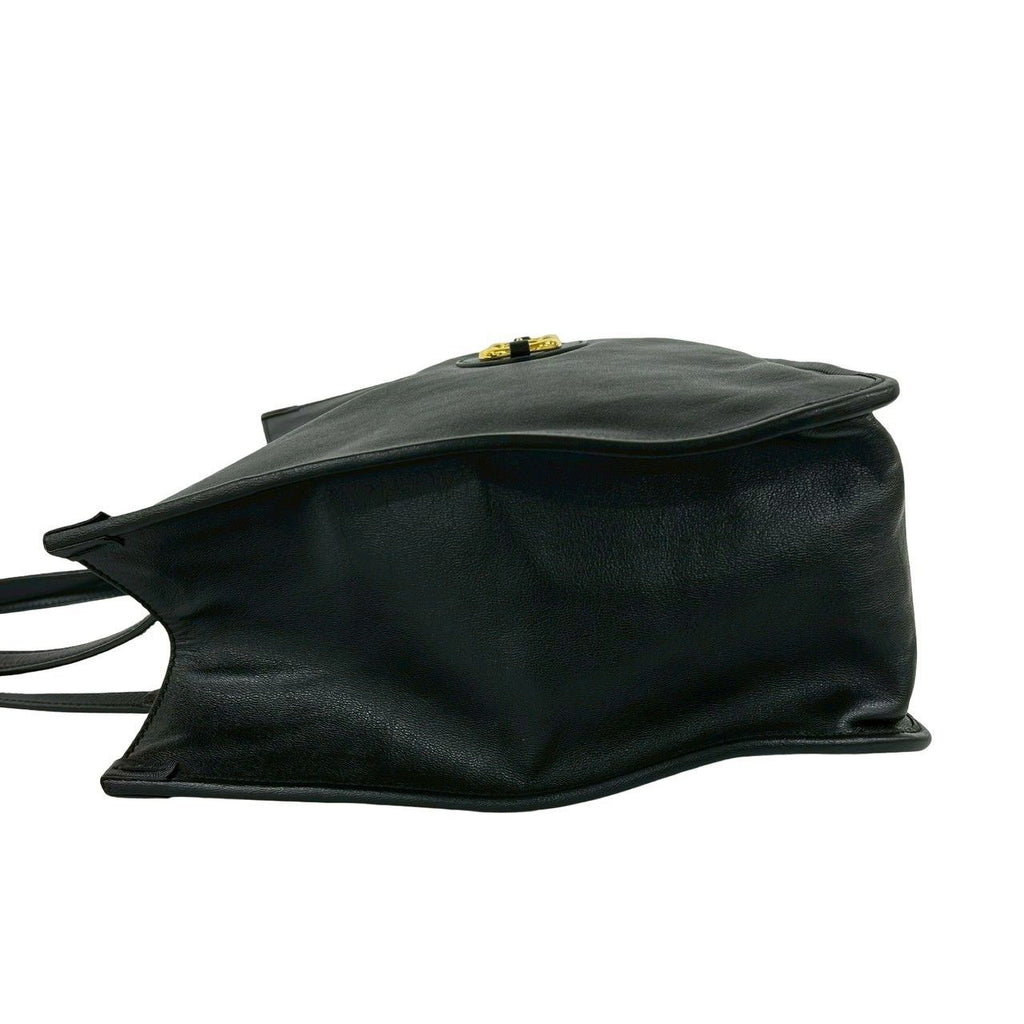 Gucci Box Horsebit Leather Tote Business Black — view 5