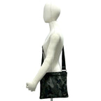 Prada Triangle Logo Camouflage Pattern Nylon Saffiano Leather Shoulder — view 2