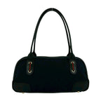 Gucci Princi GG Canvas Leather Shoulder Bag Black — view 3
