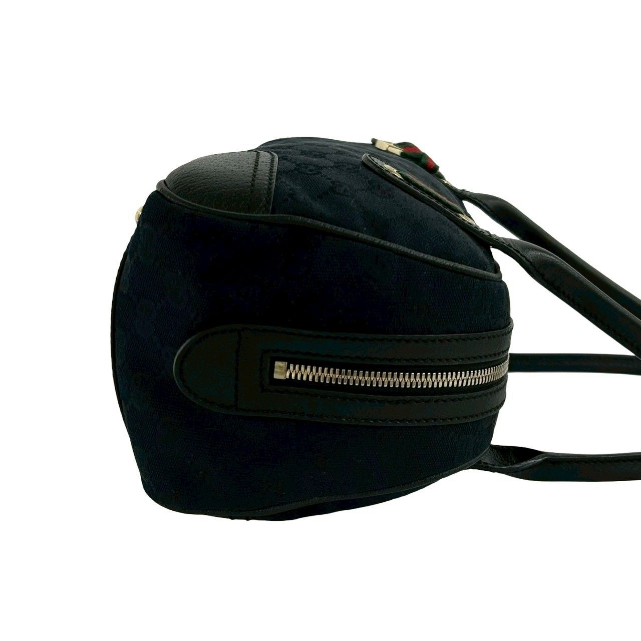 Gucci Princi GG Canvas Leather Shoulder Bag Black — view 6