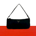 Prada Tessuto Nylon Mini Handbag Pouch Case Black