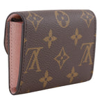 Louis Vuitton Porte-Monnaie Rosalie Monogram Canvas Rose Ballerine Coin Case — view 3