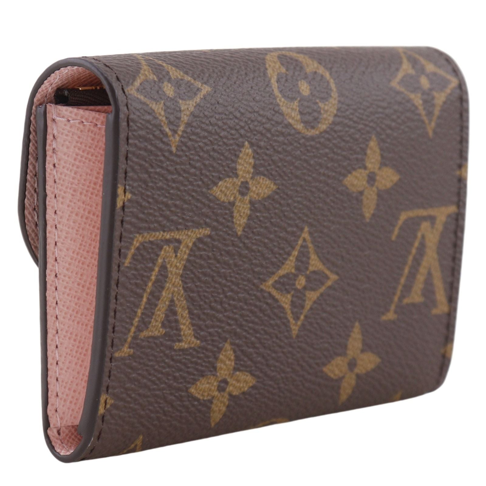 Louis Vuitton Porte-Monnaie Rosalie Monogram Canvas Rose Ballerine Coin Case — view 3
