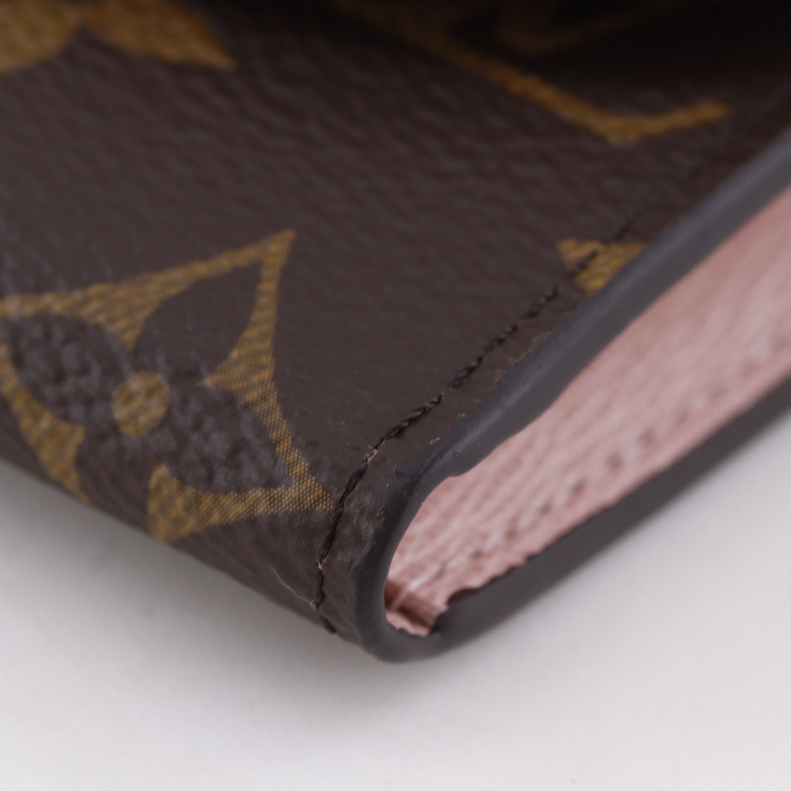 Louis Vuitton Porte-Monnaie Rosalie Monogram Canvas Rose Ballerine Coin Case — view 5