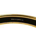Hermes Enamel Bangle Bracelet Gold — view 2