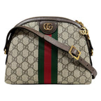 Gucci Ophidia Shoulder Bag GG Supreme Canvas Beige