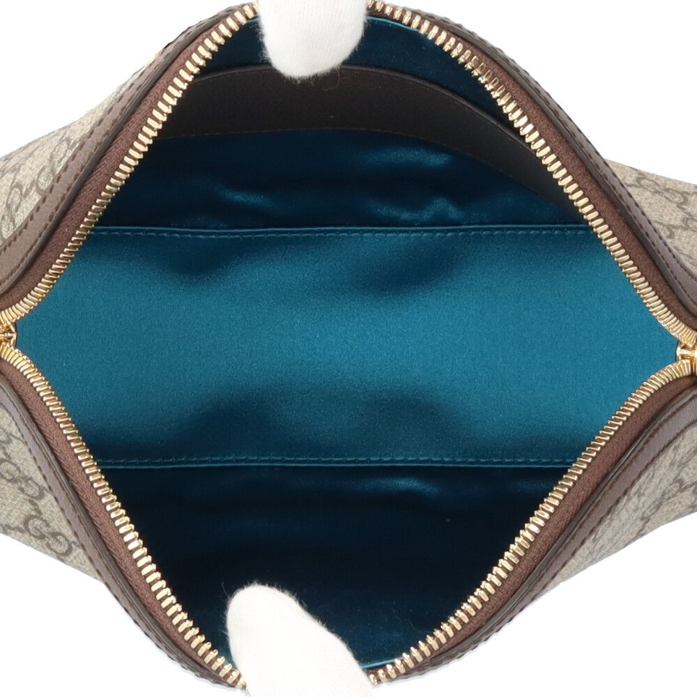 Gucci Ophidia Shoulder Bag GG Supreme Canvas Beige — view 7