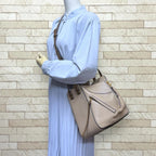 Loewe Hammock Small Shoulder Bag Leather Beige — view 2