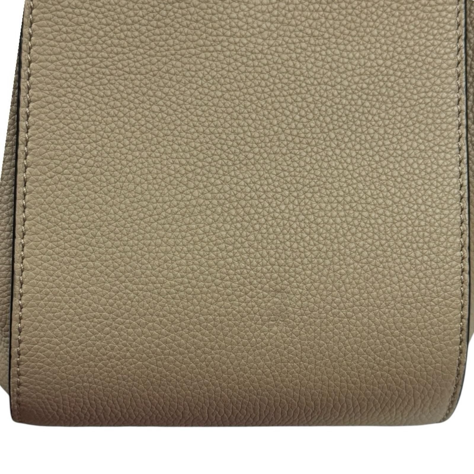Loewe Hammock Small Shoulder Bag Leather Beige — view 9