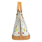Louis Vuitton Alma PM Monogram Multicolor Handbag White — view 5