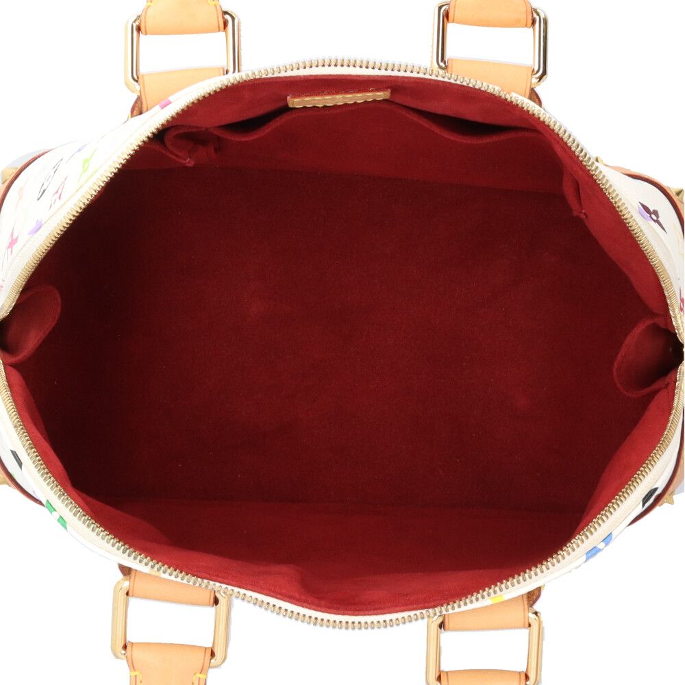Louis Vuitton Alma PM Monogram Multicolor Handbag White — view 7