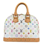 Louis Vuitton Alma PM Monogram Multicolor Handbag White — view 3