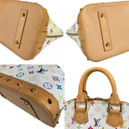 Louis Vuitton Alma PM Monogram Multicolor Handbag White — view 9