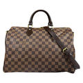 Louis Vuitton Speedy Damier Shoulder Bag Canvas Brown