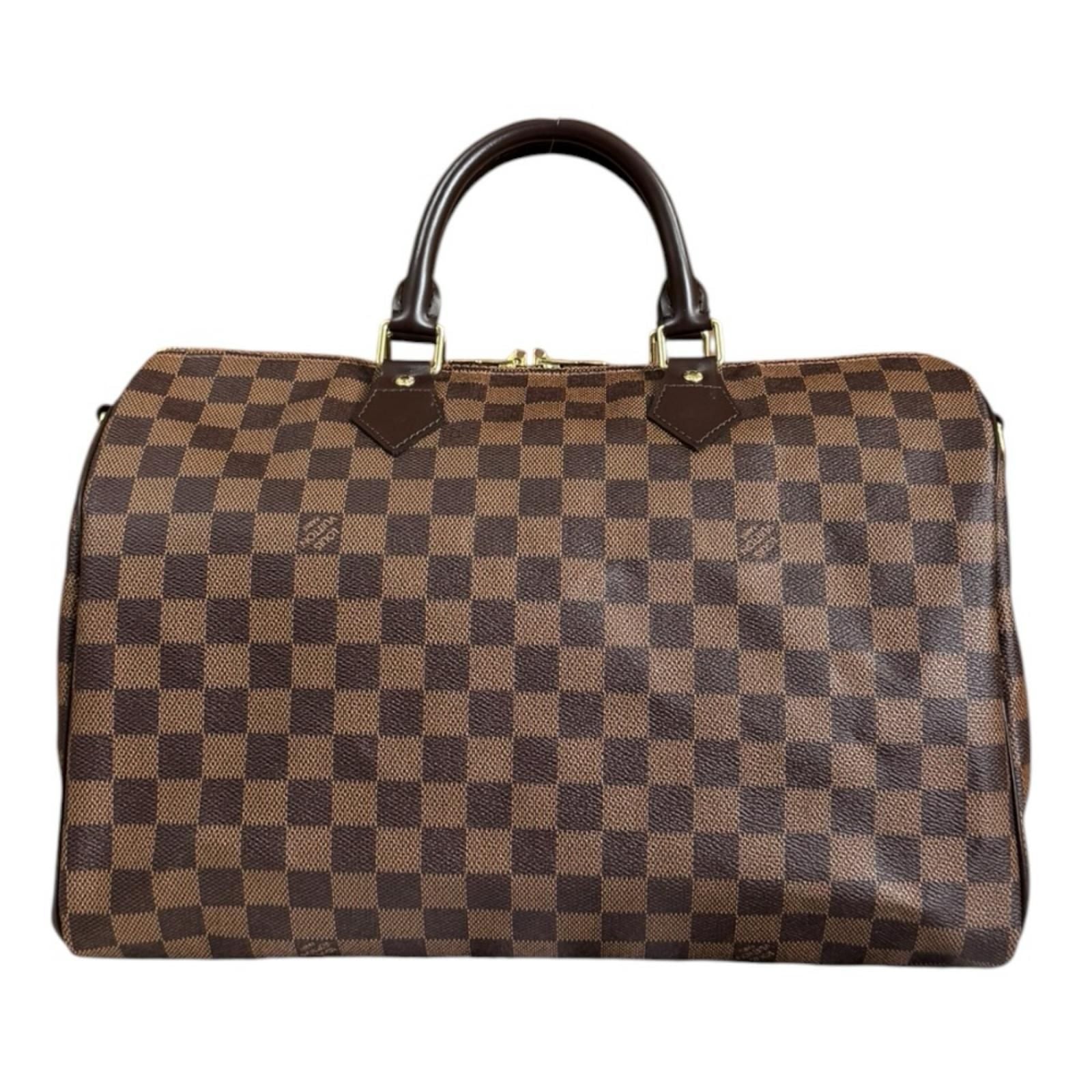 Louis Vuitton Speedy Damier Shoulder Bag Canvas Brown — view 3