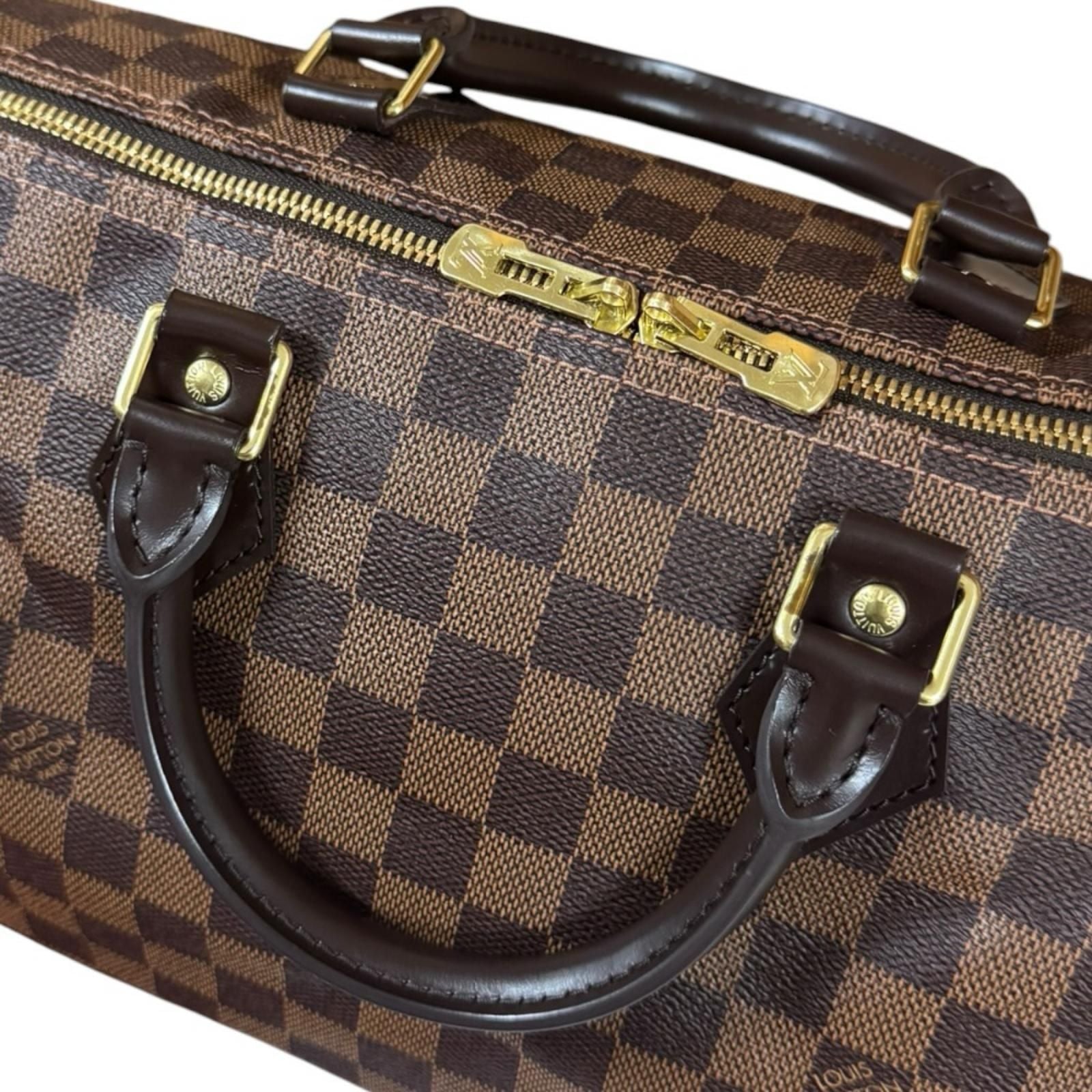 Louis Vuitton Speedy Damier Shoulder Bag Canvas Brown — view 9