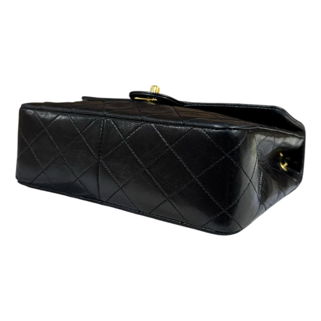 Chanel Single Flap Mini Quilted Shoulder Bag Lambskin Black — view 6