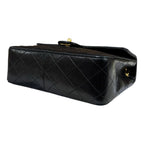 Chanel Single Flap Mini Quilted Shoulder Bag Lambskin Black — view 6
