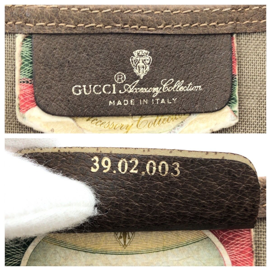 Gucci Vintage Sherry Line Beige GG Supreme Canvas Tote — view 4