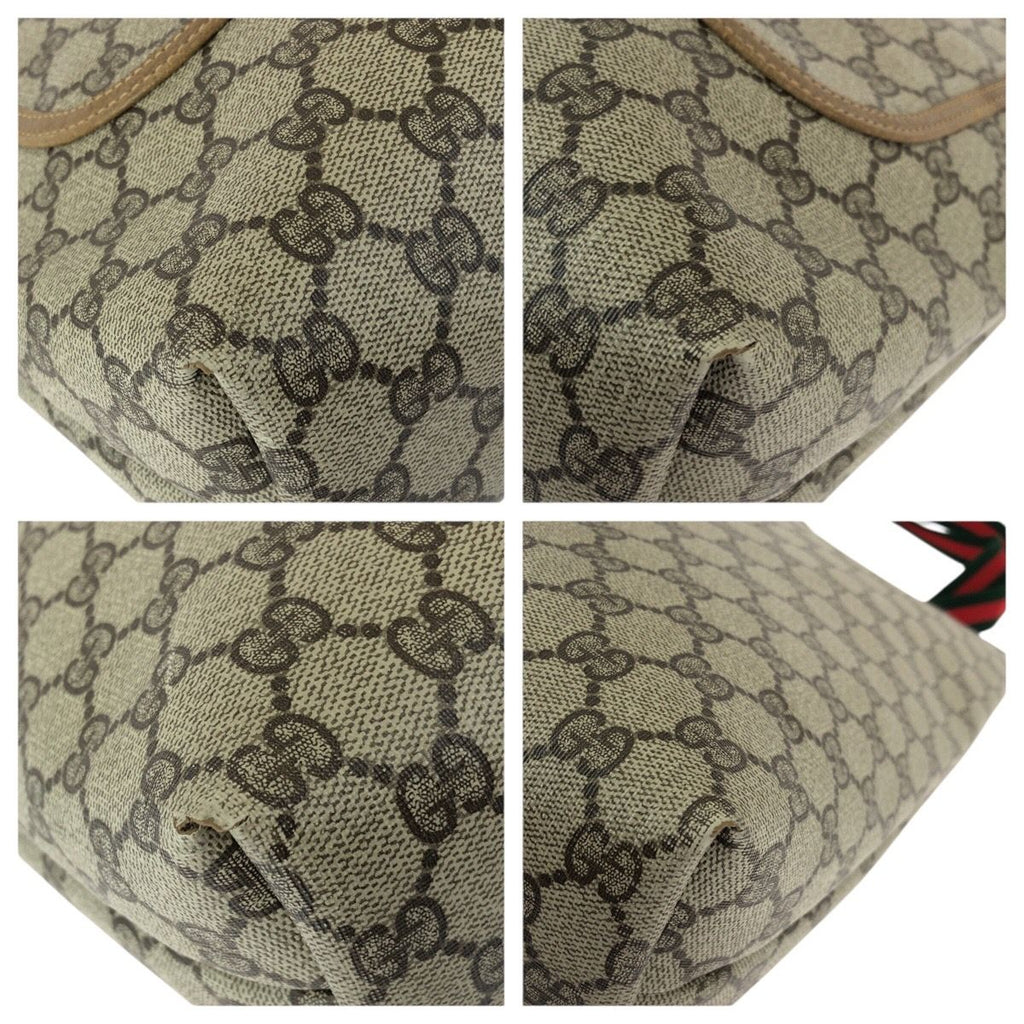 Gucci Vintage Sherry Line Beige GG Supreme Canvas Tote — view 3
