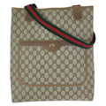 Gucci Vintage Sherry Line Beige GG Supreme Canvas Tote