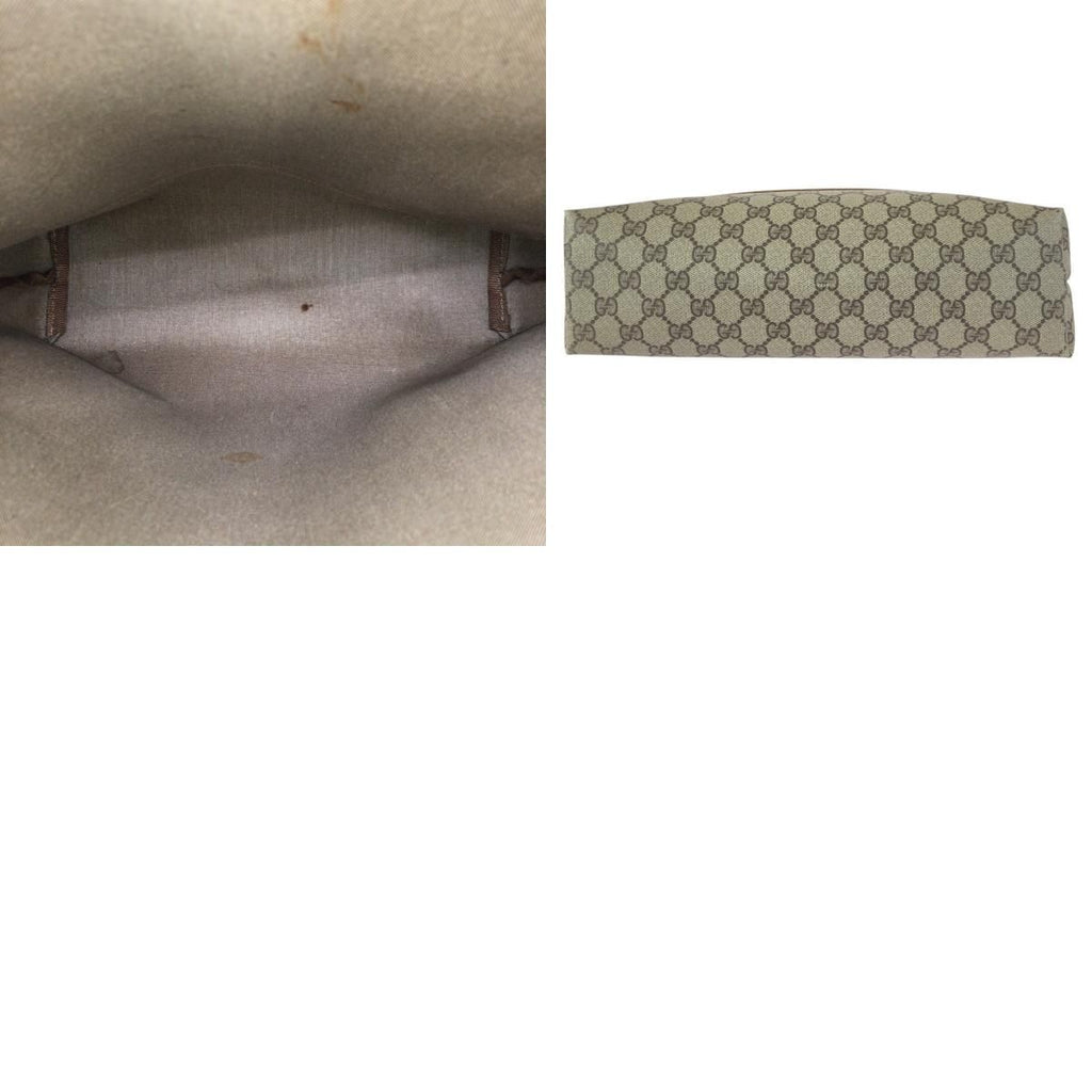 Gucci Vintage Sherry Line Beige GG Supreme Canvas Tote — view 9