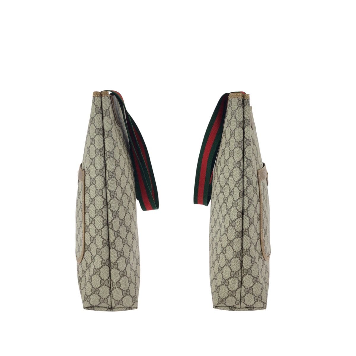Gucci Vintage Sherry Line Beige GG Supreme Canvas Tote — view 8