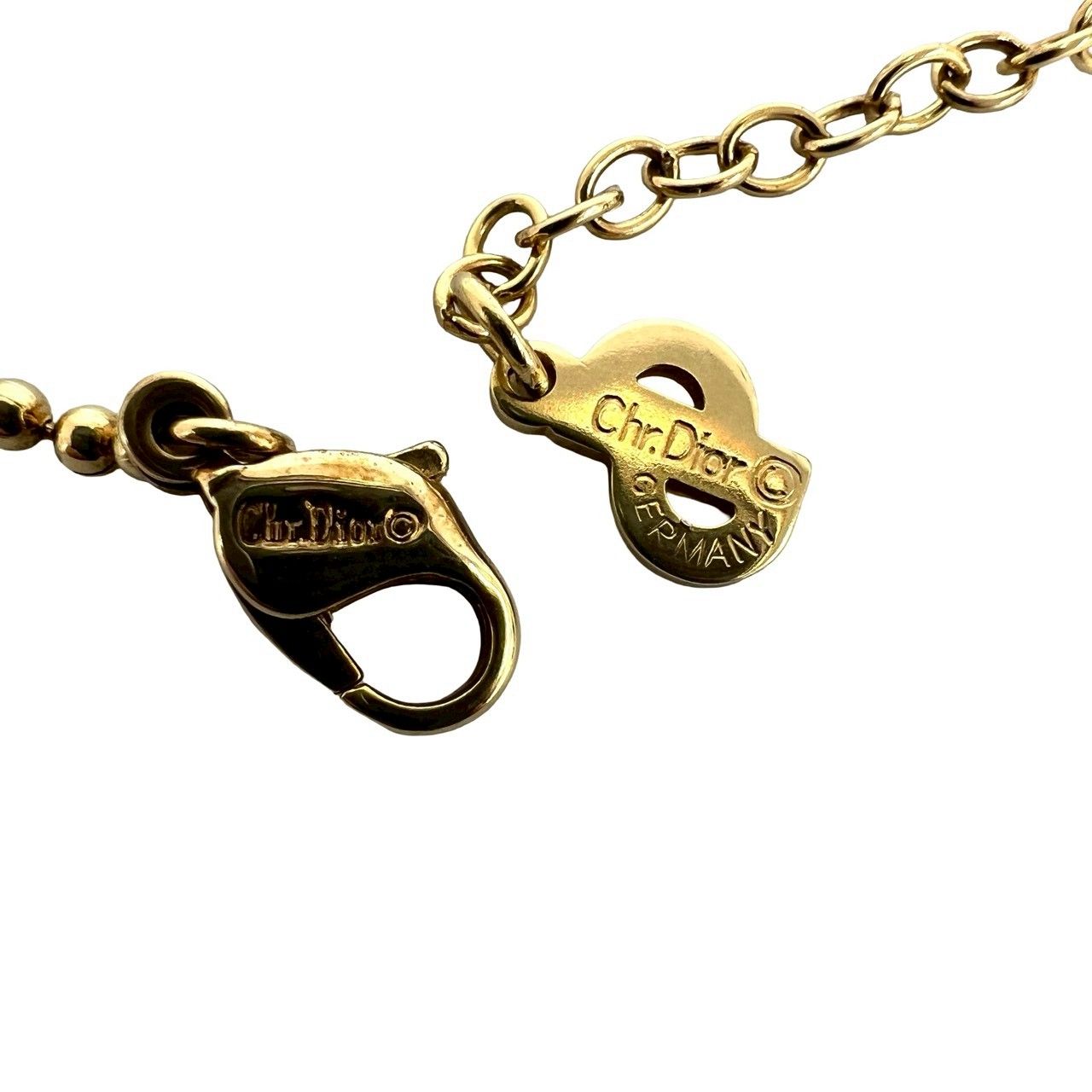 Dior Vintage Coin Motif Logo Pendant Gold — view 3
