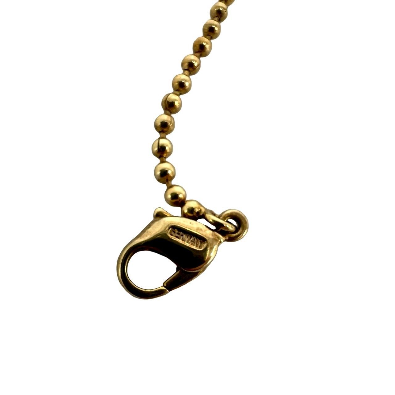 Dior Vintage Coin Motif Logo Pendant Gold — view 4