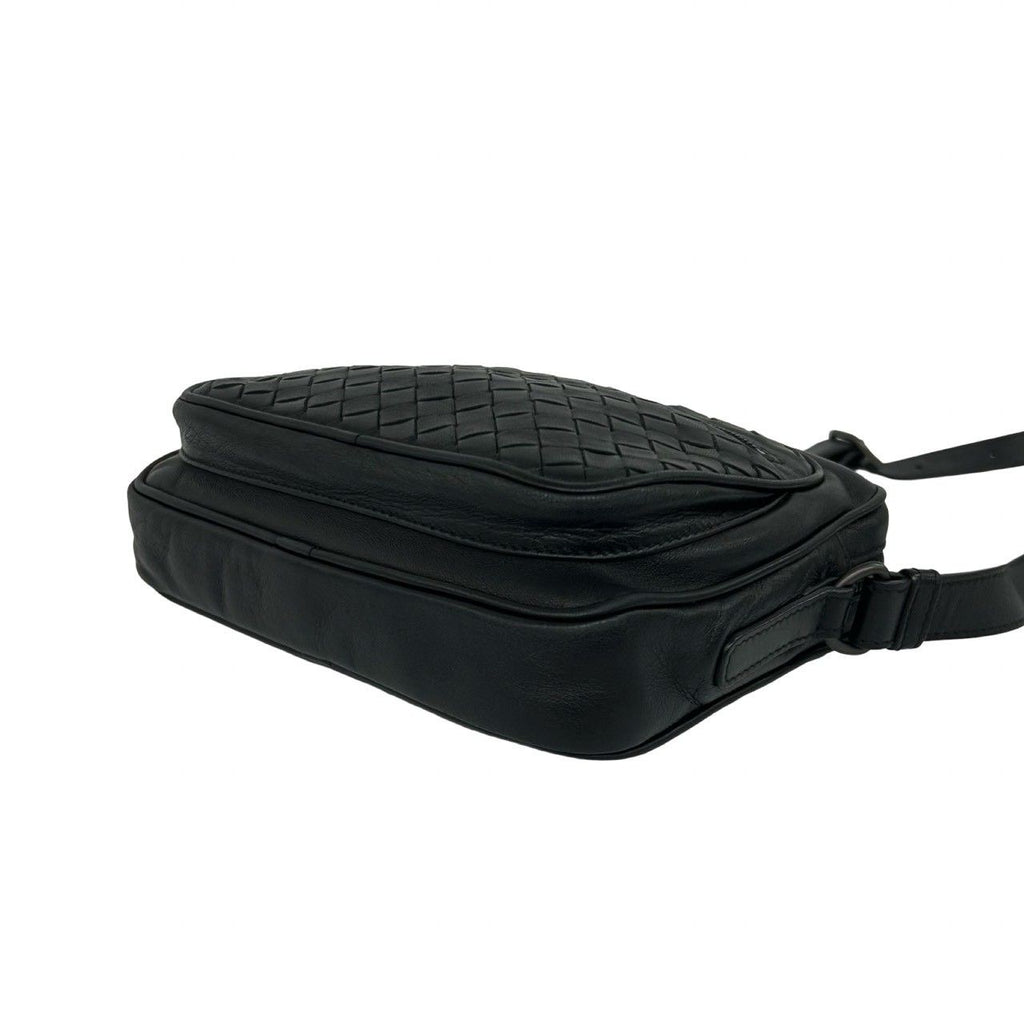 Bottega Veneta Intrecciato Leather Mini Shoulder Bag Pochette Black — view 8