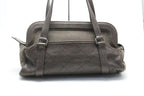 Chanel Quilted Leather Canvas Shoulder — view 2