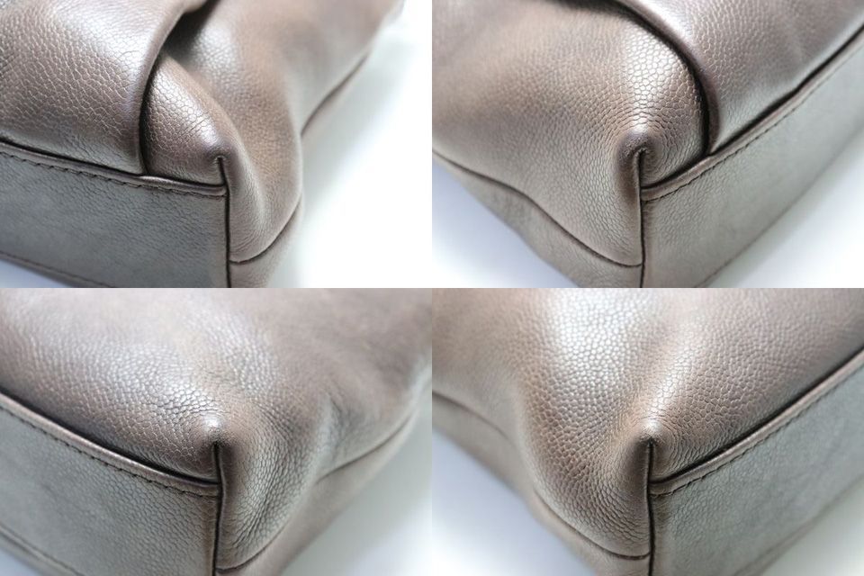 Chanel Jumbo CC Logo Caviar Leather Shoulder — view 4
