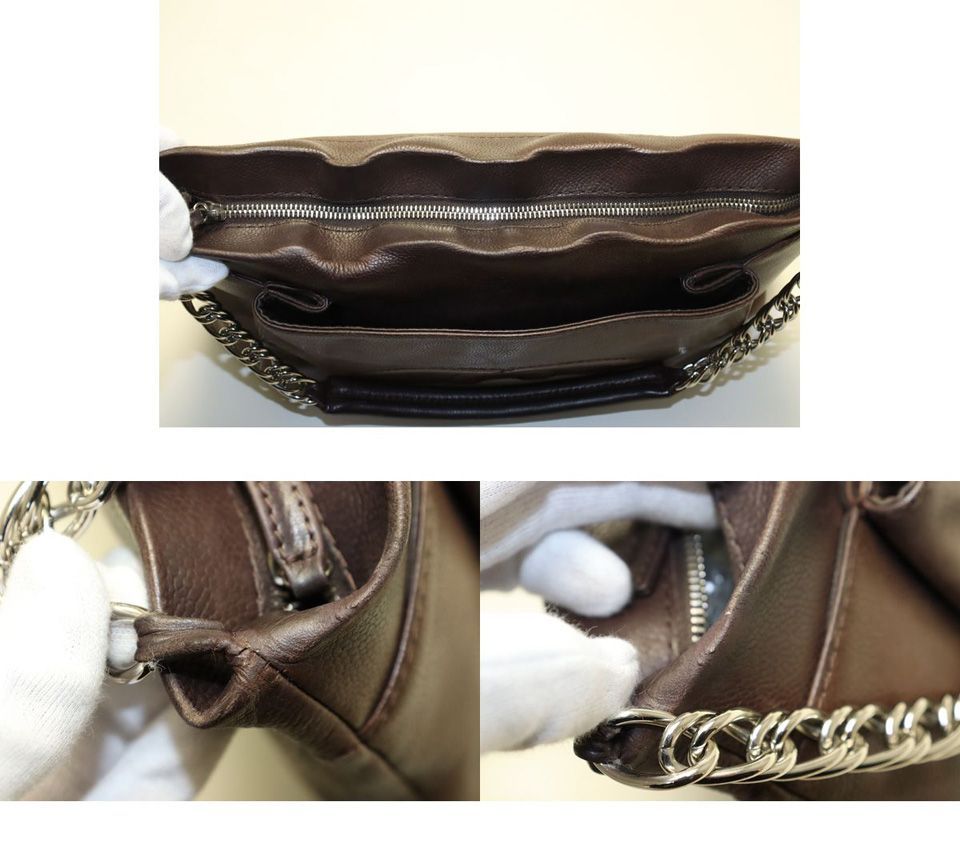 Chanel Jumbo CC Logo Caviar Leather Shoulder — view 8