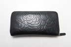 Chanel Camellia Leather Zip Around Wallet — view 2