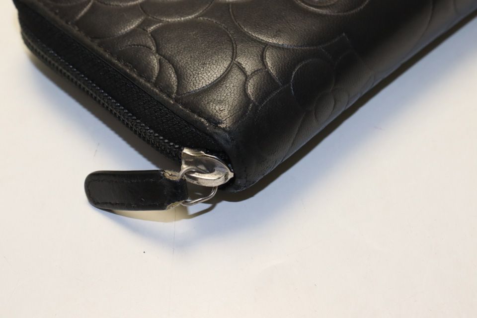 Chanel Camellia Leather Zip Around Wallet — view 4