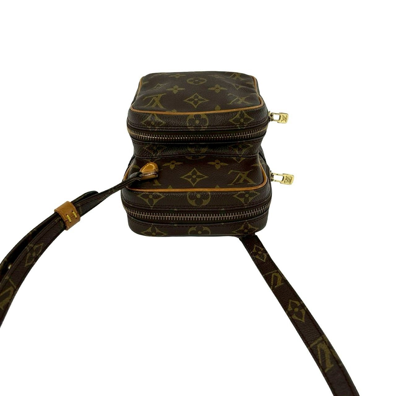 Louis Vuitton Vintage Amazon Monogram Leather Mini Shoulder Bag Pochette Brown — view 4