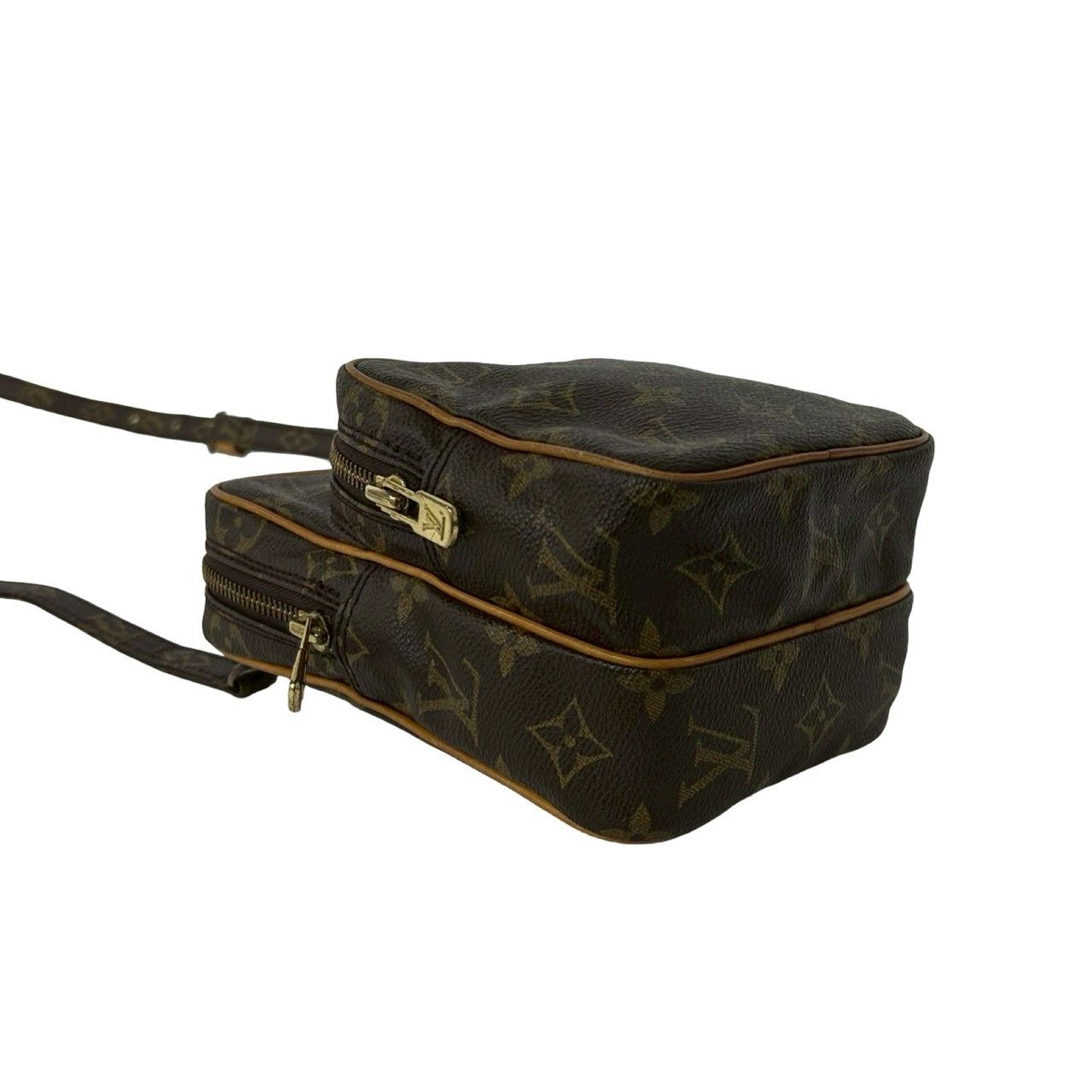 Louis Vuitton Vintage Amazon Monogram Leather Mini Shoulder Bag Pochette Brown — view 7