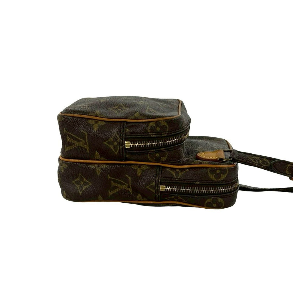 Louis Vuitton Vintage Amazon Monogram Leather Mini Shoulder Bag Pochette Brown — view 6