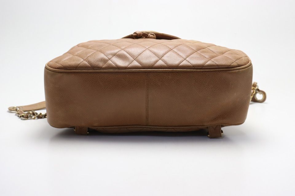 Chanel Quilted Caviar Leather Backpack — view 3