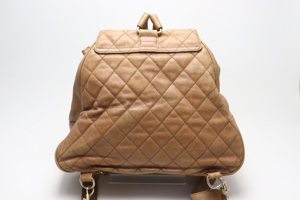 Chanel Quilted Caviar Leather Backpack — view 2