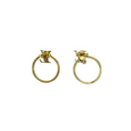 Louis Vuitton Book le Doreil Hoop LV Eclipse Earrings Gold — view 6