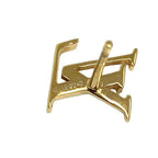 Louis Vuitton Book le Doreil Hoop LV Eclipse Earrings Gold — view 3