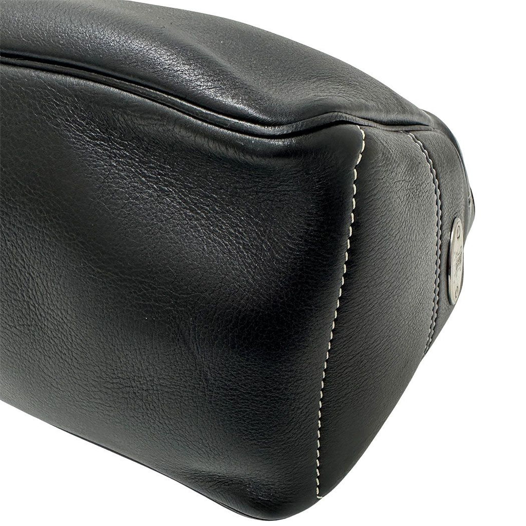 Celine Bag Handbag Leather Boogie Bag Black Handle — view 5