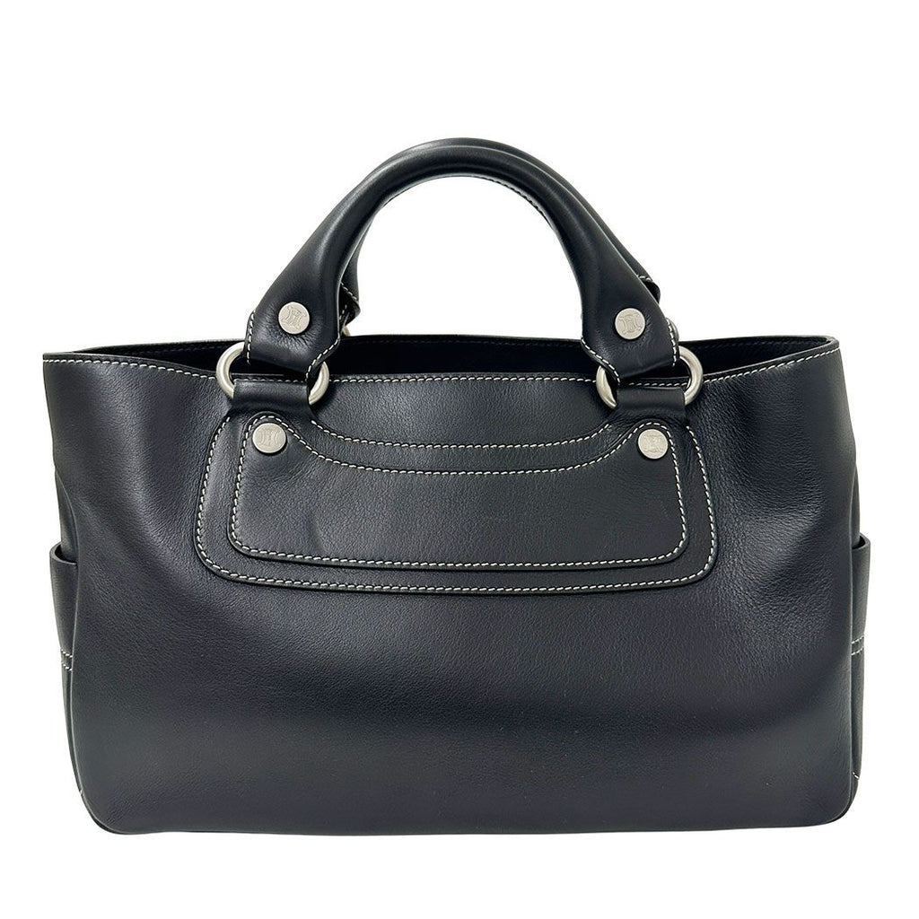 Celine Bag Handbag Leather Boogie Bag Black Handle — view 2