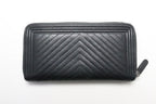 Chanel 25 Boy Zip Wallet Caviar Leather — view 2
