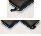 Chanel Quilted Boy Caviar Leather Zip Around Wallet — view 6